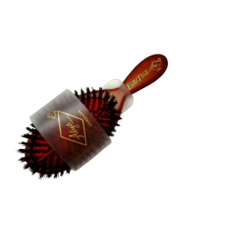 Hairbrush Dark Wood Handle w/Red Euro Tech