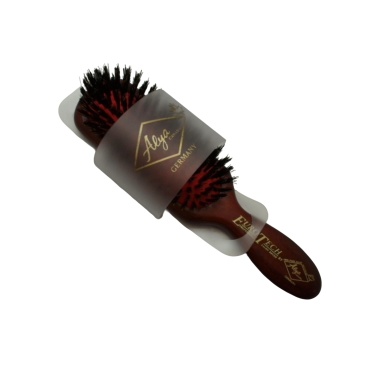Hairbrush Dark Wood Handle w/Red Euro Tech Alya Canada