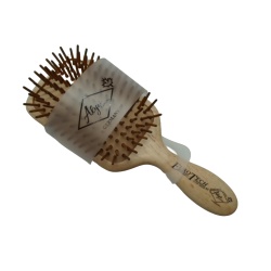 Hairbrush Light Wood Handle Euro Tech Alya Canada