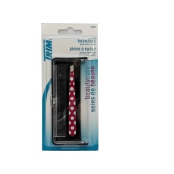 Slant Tip Tweezers w/Mirror Case Trim