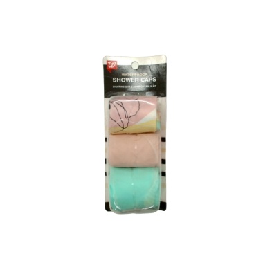 Waterproof Shower Caps 3pk. Walgreens