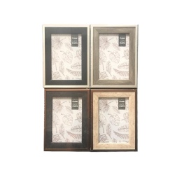 Frame Woodgrain/Metallic 5x7, 4asst, PS, shrink, pdq"