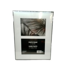 Photo Frame Holds 2 - 5 x 7" Slimline Black"