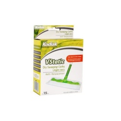 KODIAK V-STATIC DRY WIPES 15/PK