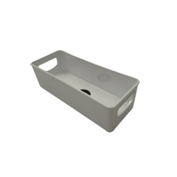 Bin 10 x 4" x 3" White Plastic M Design (Or 6/$16.99)"