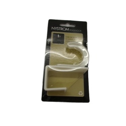 Over The Door Hook White Plastic Nystrom