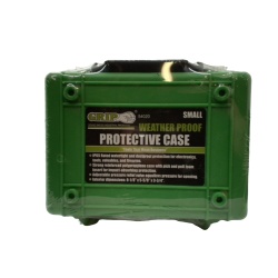 Weather Proof Protective Case Small 8-1/8 X 5-5/8" X 3-3/4" Green"