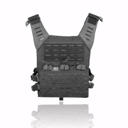 Valken Laser Cut MOLLE Plate Carrier w/ Integrated Mag Pouches - black