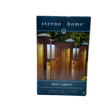Post Lights Cast Aluminum 2pk. Sterno Home