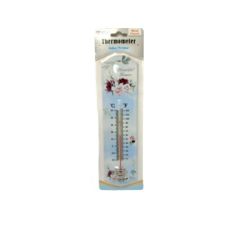Thermometer Indoor/outdoor Metal Diamond Visons Ass't
