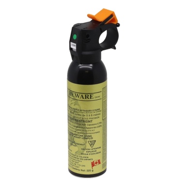 Bear Beware® Bear spray 225g 5-8m shotgun spray pattern