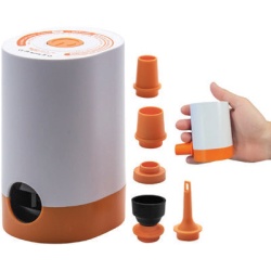 Mini Air Pump - Lightweight And Portable 6x5x8.5 Cm - 5 Adaptors Included