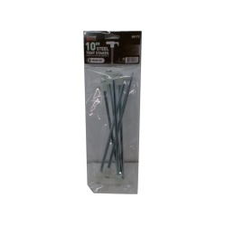 Steel Tent Stakes 10 6pk. Glow In The Dark Top Grizzly Outdoors"