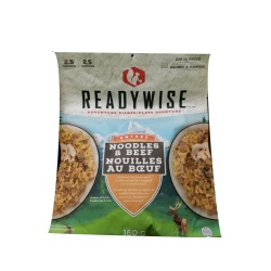 Wise company camping food - noodles with beef makes 2.5 servings