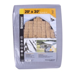 Tarp 20x30 footS HD Silver 180GSM 12 Mill 16x16 weave