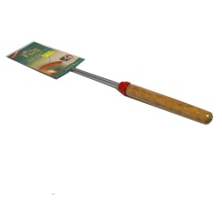 Fork telescoping for campfire cooking stainless steel wood handle extends to 34 inch 86cm