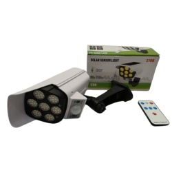 Solar LED Lamp Human Body Induction Motion Sensor With Remote (Model: 217)(display)