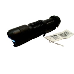 Tactical zoom flashlight 500 lumens - hi low strobe - focus - AA battery included (promo)