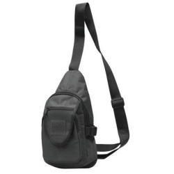 Mil-spex Tactical Sling Pack - Black - 8 Litres 10x7x5 Inch 25x18x13cm