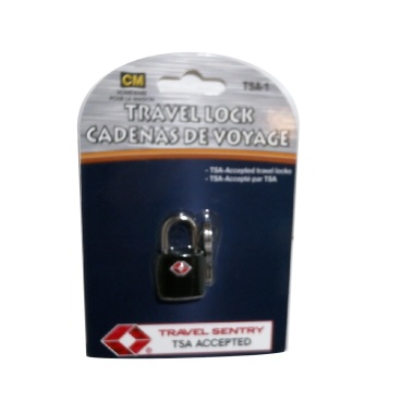 Padlock travel size TSA accepted with 2 keys