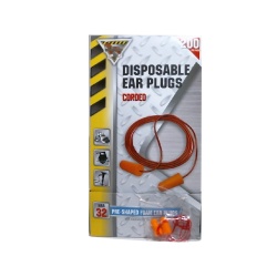 Disposable Foam Ear Plugs Corded Pre-Shaped NRR 32
