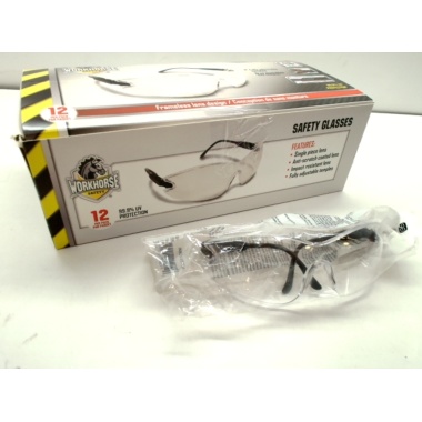 Safety Glasses Clear Lens WorkHorse
