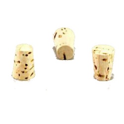Cork Stopper #2 fits 13mm test tubes 17.5 High x12.7 Top x 9.5mm Bottom