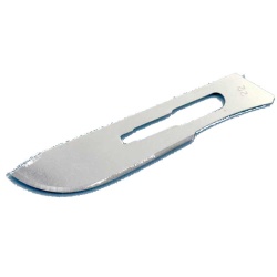 Scalpel blades, 100/box, #22 for use w/ #4 handle