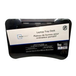 Laptop Tray Desk 23.4 x 15.6" x 10.2" Black Mainstays "