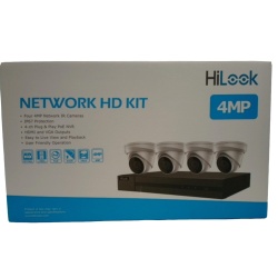 HiLook 4 channel Network Video Recorder 1TB kit with 4 cameras