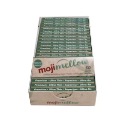 Rolling Papers 50pc Unbleached Booklet 70x36mm. Moji Mellow