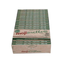 Rolling Papers 50pc Unbleached Booklet 78x44mm Moji Mellow