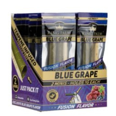 Rolls 2 Pk Blue Grape 1g King Palm