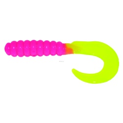 3 Curl Tail Grub Bublegum/Chart Tail 10 per pack"
