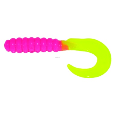 3 Curl Tail Grub Bublegum/Chart Tail 10 per pack