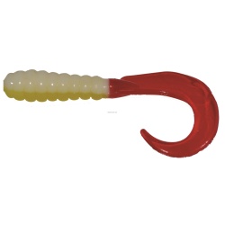 3 Curl Tail Grub, Bad Blood, 10 per pack"