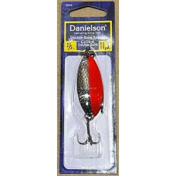 Danielson DD14NFO Double Dare Hammered Spoon, 1/4oz, w/Treble &
