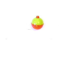 Eagle Claw 07122-004 Snap-on Round Float Orange/Yellow 1-1/2 Bulk 50Bg"