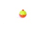 Eagle Claw 07122-004 Snap-on Round Float Orange/Yellow 1-1/2 Bulk 50Bg"