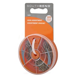 South Bend 1003 Hooks Assortment 120Pc w/Dial Box