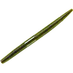 Yum YDG544 Dinger Soft Plastic Worm 5" Green Pumpkin/Purple