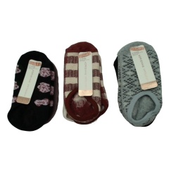 Ladies Lounge Socks w/Grippers 2pk. Adrienne Vittadini Ass't