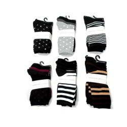 Socks Ladies 5pk. Patterns Assorted Adrienne Vittadini (endcap) - each sold individually