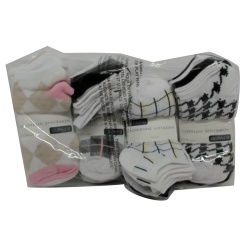 Socks Ladies Low Cut 8pk. Shoe Size 5-10 Adrienne Vittadini Assorted - each sold individually