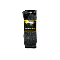 Socks Men's Crew 2pk. Black Mix Terra