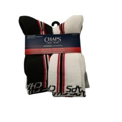 Socks Men's Crew 6pk. Racing Stripe Arch Support Chaps