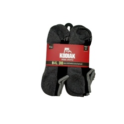 Socks Men's Kodiak 6pk. Low Cut Black Casual Lifestyle Size 7-12