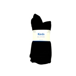 Socks Women's Keds 7pk. Black Roll Top Crew
