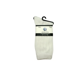 Women's Jessica Socks White Rayon From Bamboo (or 3/$4.99)