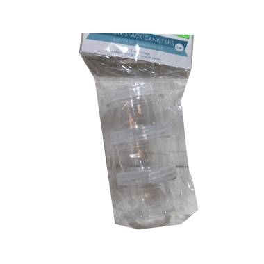 Craft/Bead Storage 3pk Screw-Stack Canisters